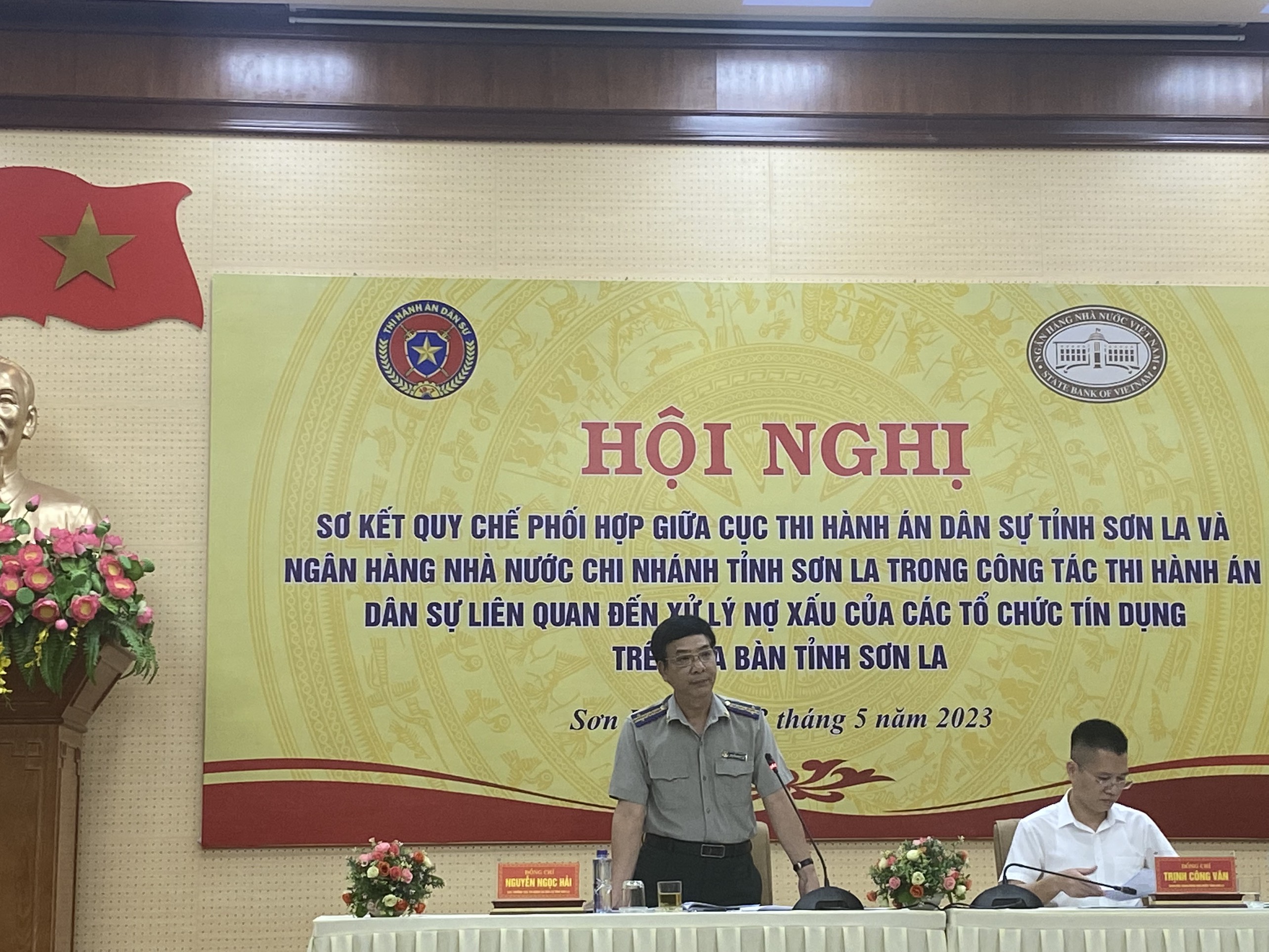 Cục THADS tỉnh phối hợp với NHNN Chi nhánh tỉnh Sơn La tổ chức hội nghị sơ kết thực hiện quy chế phối hợp 11