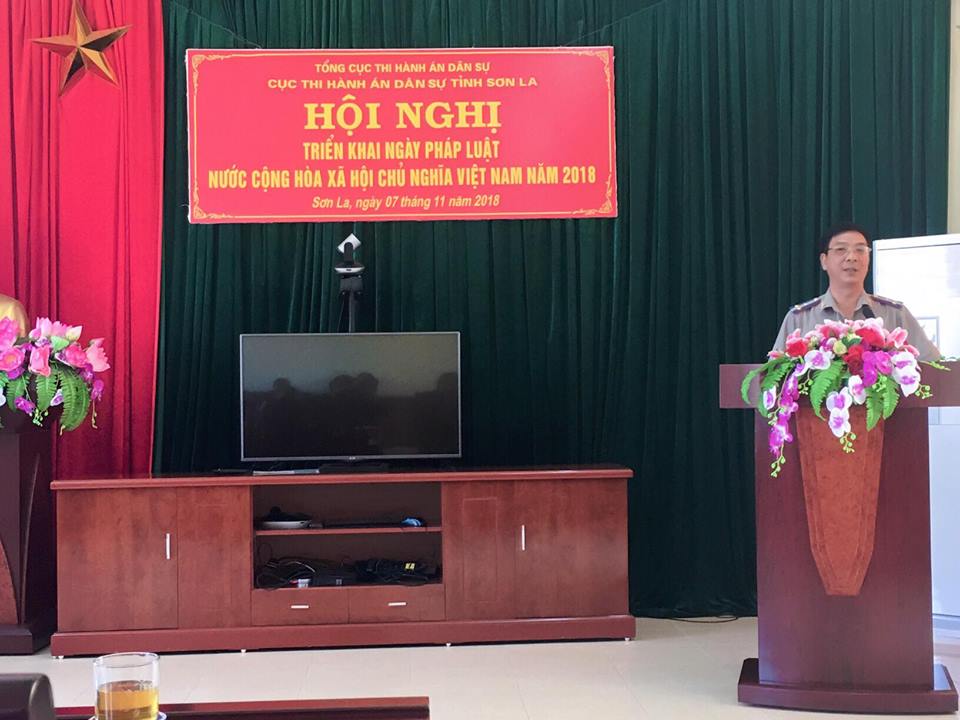 Cục Thi hành án dân sự tỉnh Sơn La tổ chức các hoạt động triển khai Ngày Pháp luật nước Cộng hòa xã hội chủ nghĩa Việt Nam