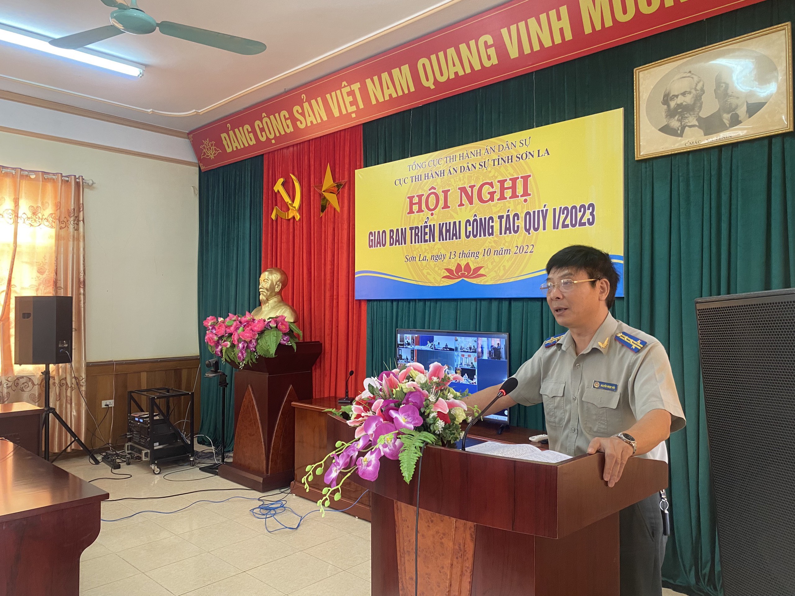 Cục Thi hành án Thi hành án dân sự tỉnh Sơn La tổ chức Hội nghị  triển khai công tác quý I năm 2023