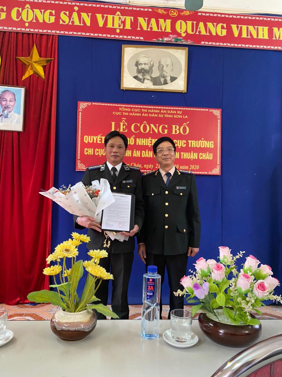Công bố quyết định bổ nhiệm Chi cục trưởng Chi cục Thi hành án dân sự huyện Thuận Châu, tỉnh Sơn La