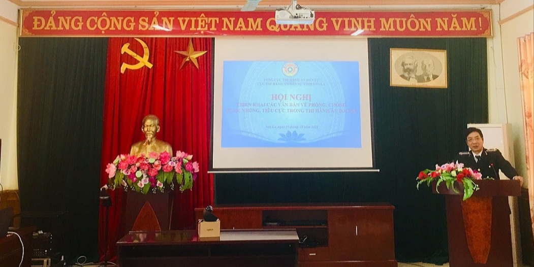 Cục Thi hành án dân sự tỉnh Sơn La tổ chức Hội nghị triển khai các quy định về phòng chống tham nhũng, tiêu cực