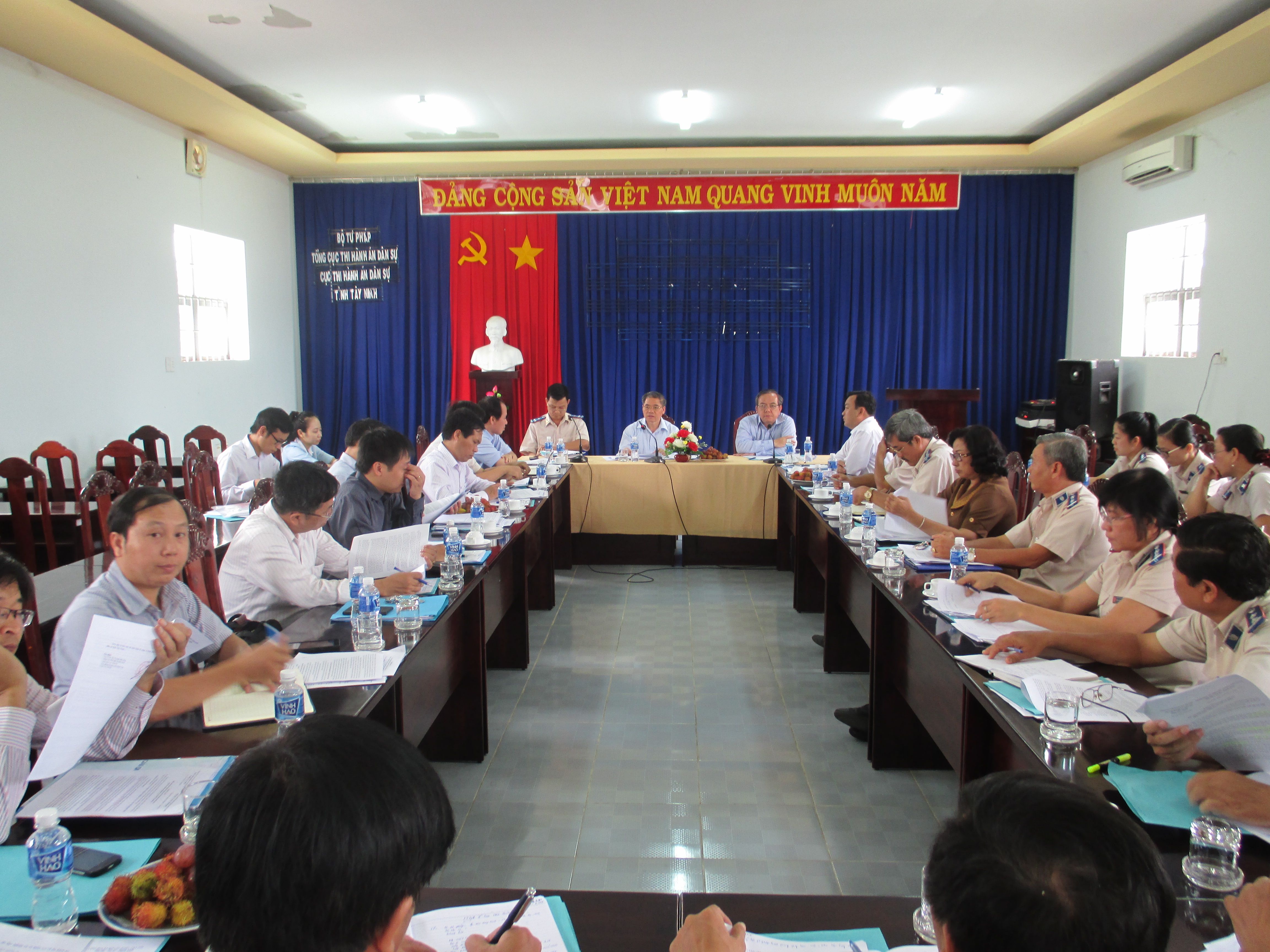 Đoàn kiểm tra của Bộ Tư pháp làm việc với Cục Thi hành án dân sự tỉnh Tây Ninh về tình hình tổ chức và hoạt động của các cơ quan Thi hành án dân sự trên địa bàn tỉnh
