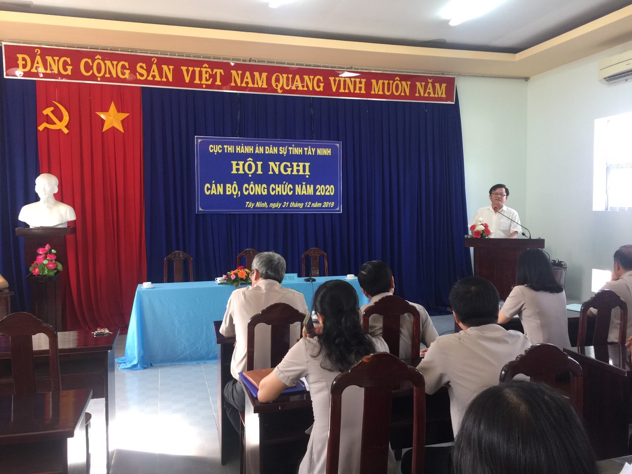 Cục Thi hành án dân sự tỉnh Tây Ninh tổ chức Hội nghị cán bộ công chức năm 2020
