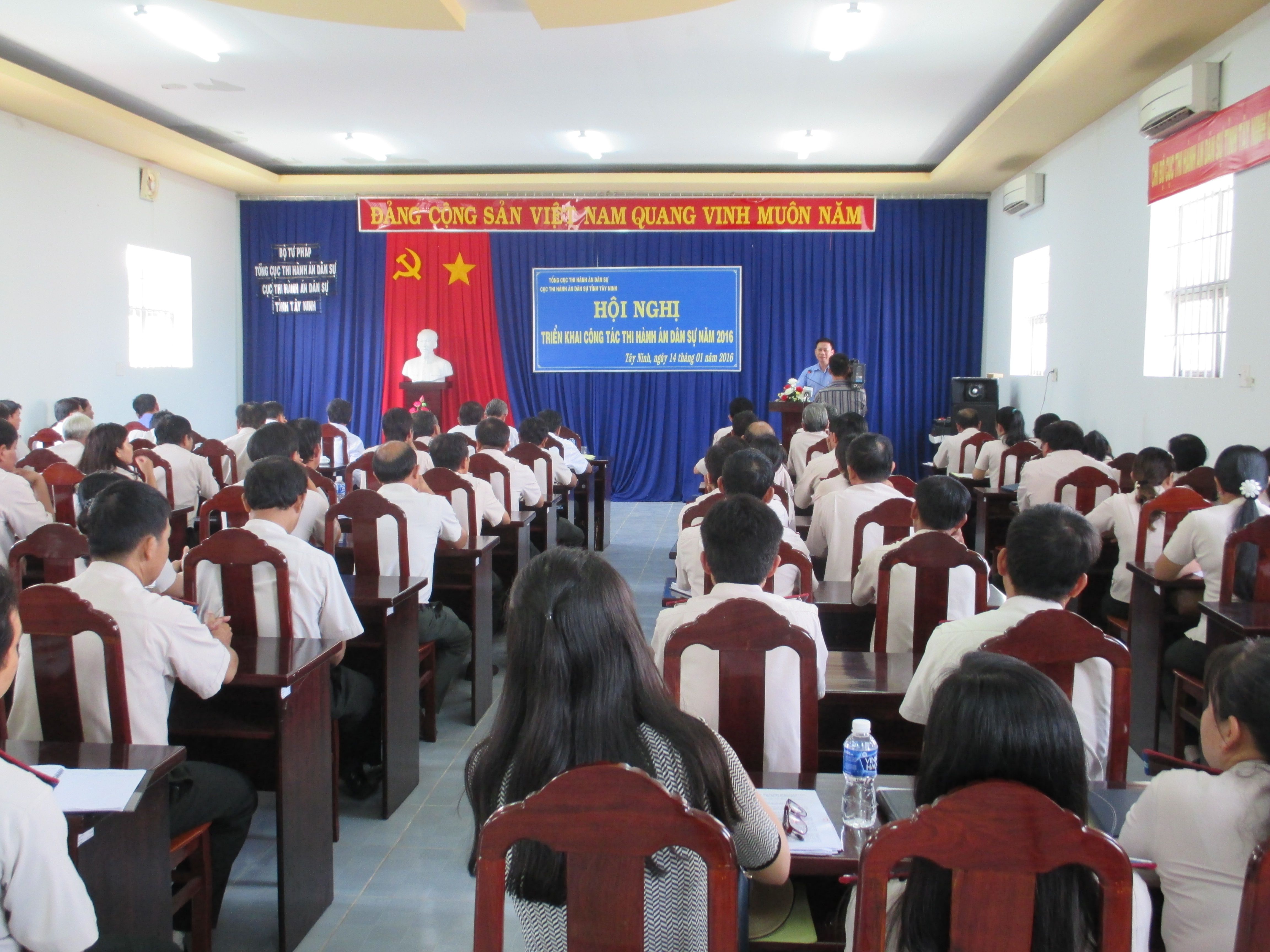 Cục Thi hành án dân sự tỉnh Tây Ninh tổ chức Hội nghị triển khai công tác năm 2016