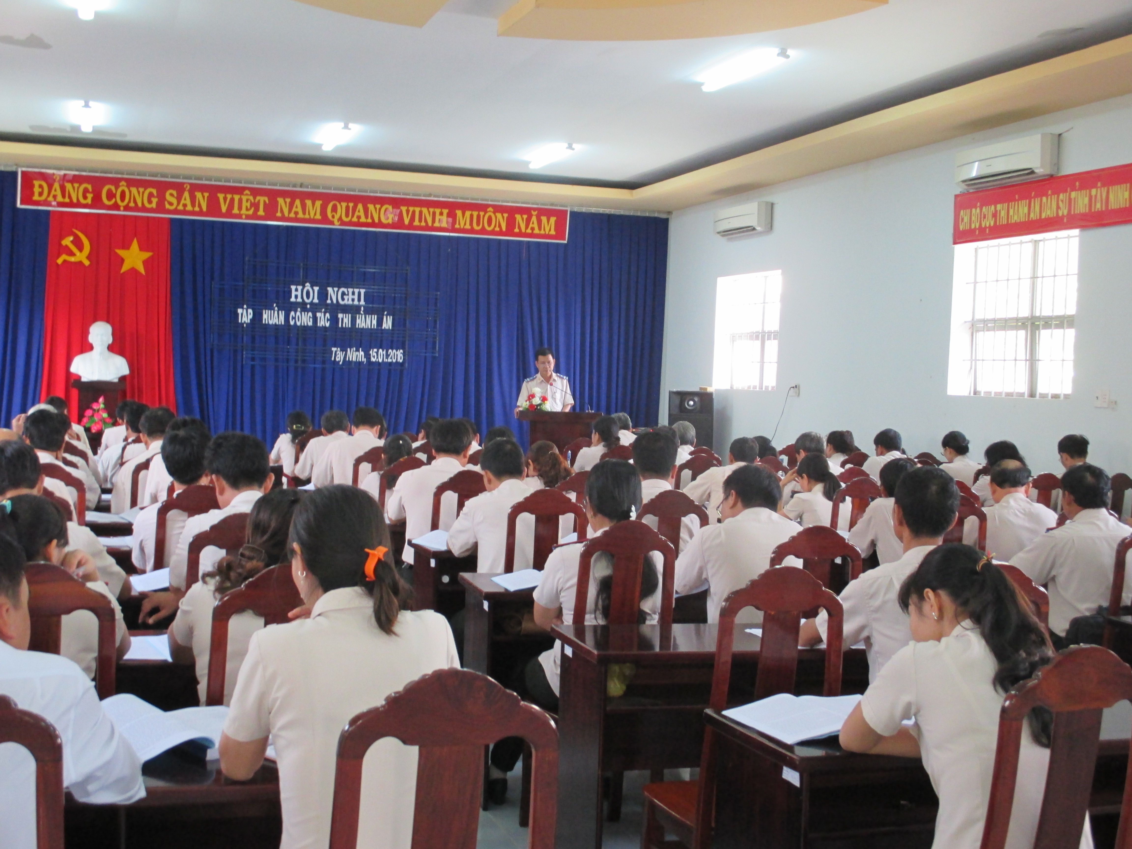 Cục Thi hành án dân sự tỉnh Tây Ninh tổ chức Hội nghị tập huấn công tác thi hành án dân sự