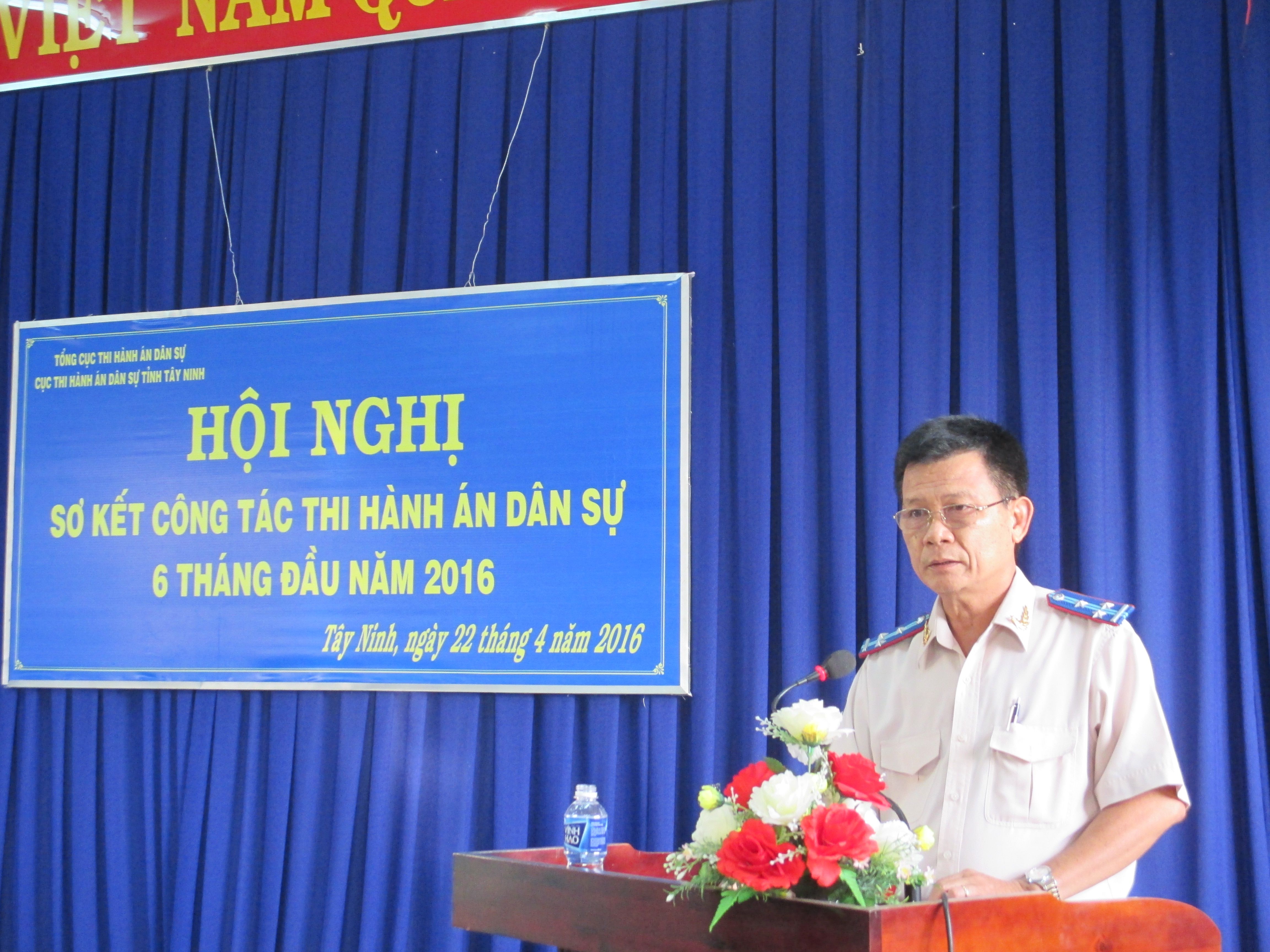 Tây Ninh: Sơ kết công tác thi hành án dân sự 6 tháng đầu năm và triển khai nhiệm vụ công tác thi hành án dân sự 6 tháng cuối năm 2016