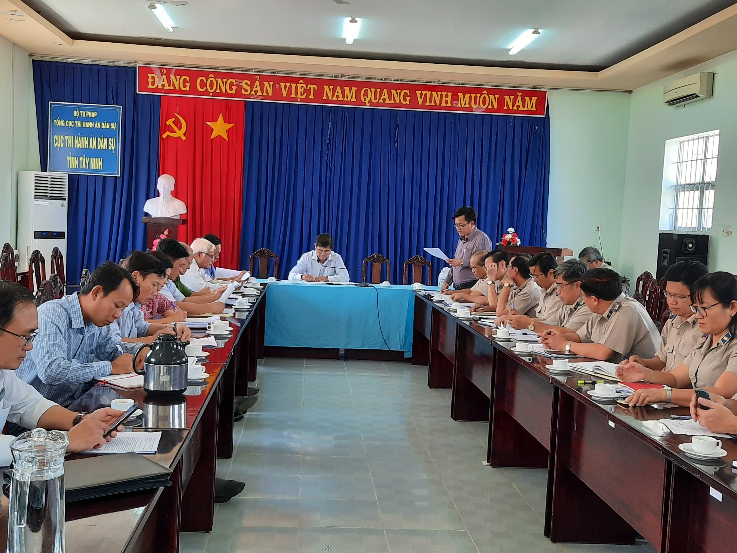 Ban Chỉ đạo Thi hành án dân sự tỉnh Tây Ninh tổ chức họp định kỳ Quý I năm 2020