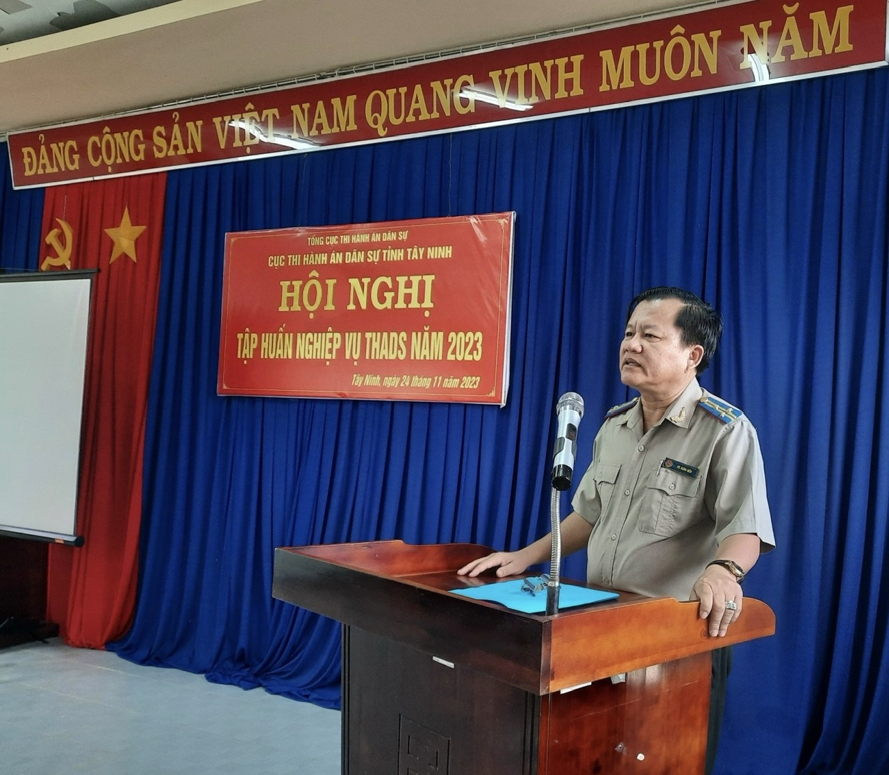 Cục Thi hành án dân sự tỉnh Tây Ninh tổ chức Hội nghị tập huấn nghiệp vụ thi hành án dân sự, kỹ năng làm việc trên môi trường số
