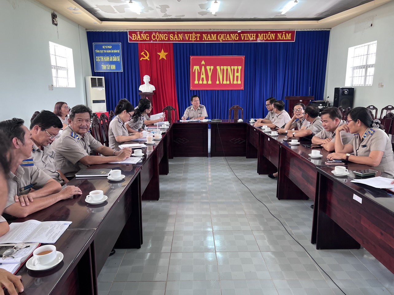 Hội nghị lấy phiếu tín nhiệm đối với các đồng chí Lãnh đạo Cục Thi hành án dân sự tỉnh Tây Ninh