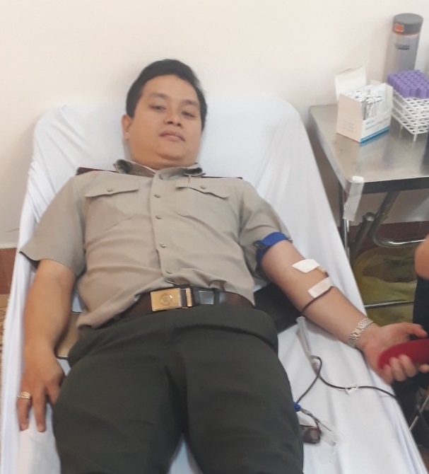 Chi cục Thi hành án dân sự huyện Dương Minh Châu, tỉnh Tây Ninh tham gia hoạt động hiến máu tình nguyện đợt 1, năm 2019