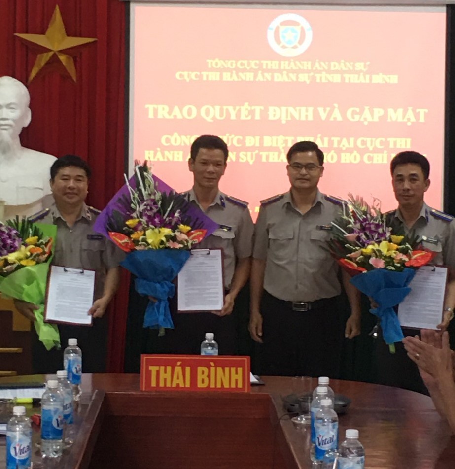 Cục THADS tỉnh Thái Bình tổ chức buổi gặp mặt các đồng chí công chức đi công tác biệt phái tại Cục THADS Thành phố Hồ Chí Minh