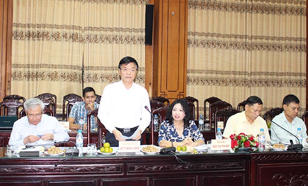 Bộ trưởng Lê Thành Long làm việc với Tỉnh ủy, HĐND, UBND tỉnh Thái Bình