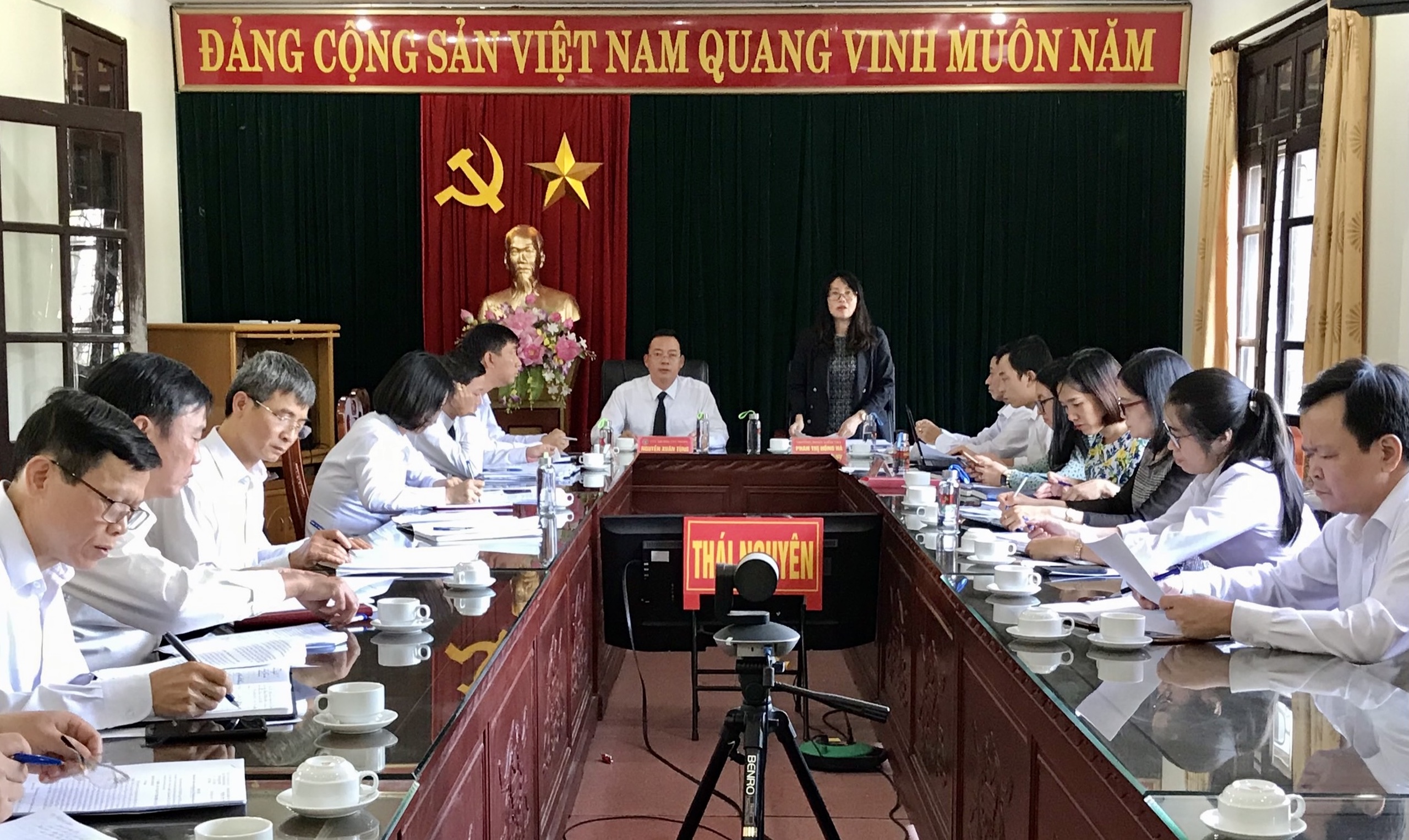 Đoàn kiểm tra của Bộ Tư pháp kiểm tra tình hình tổ chức, hoạt động tại Cục Thi hành án dân sự tỉnh Thái Nguyên