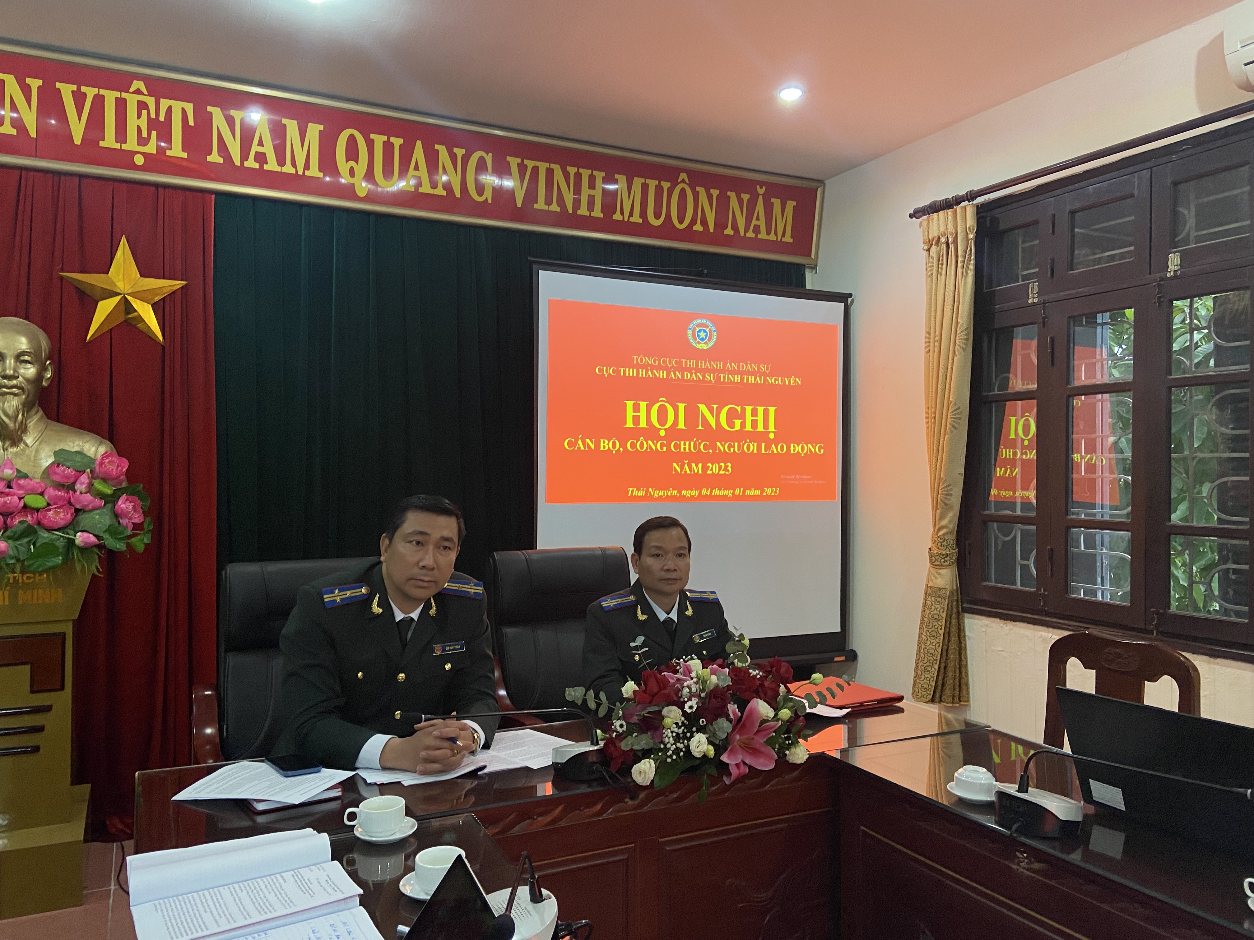 Cục THADS tỉnh Thái Nguyên tổ chức Hội nghị cán bộ công chức, người lao động năm 2023