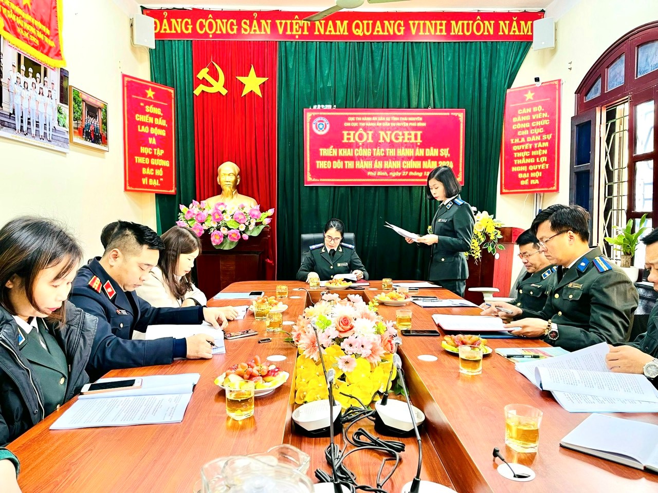 Chi cục THADS huyện Phú Bình tổ chức Hội nghị triển khai công tác năm 2024