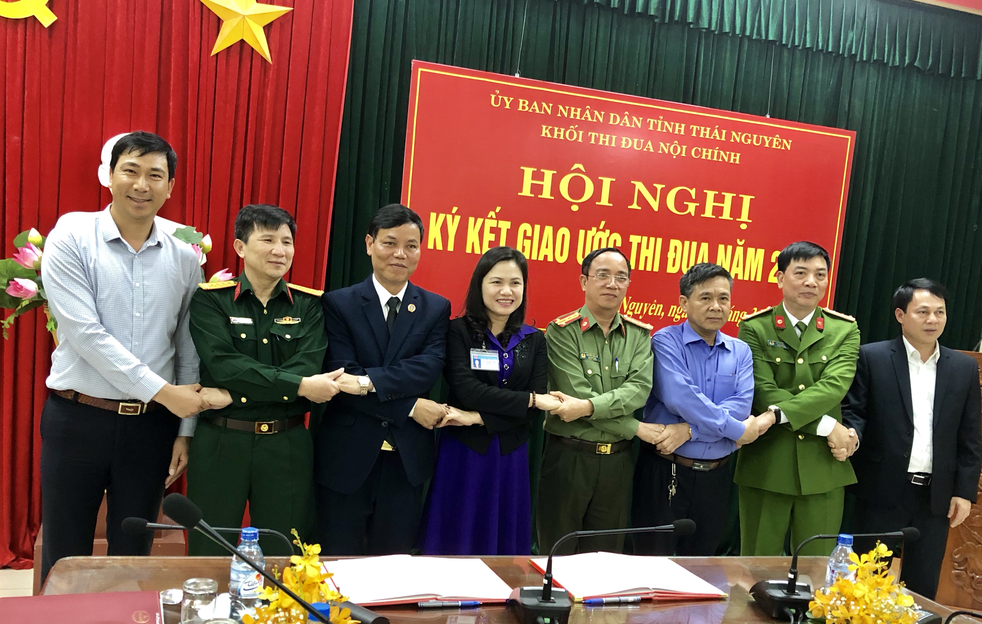 Hội nghị ký kết giao ước thi đua Khối Nội chính tỉnh Thái Nguyên năm 2018