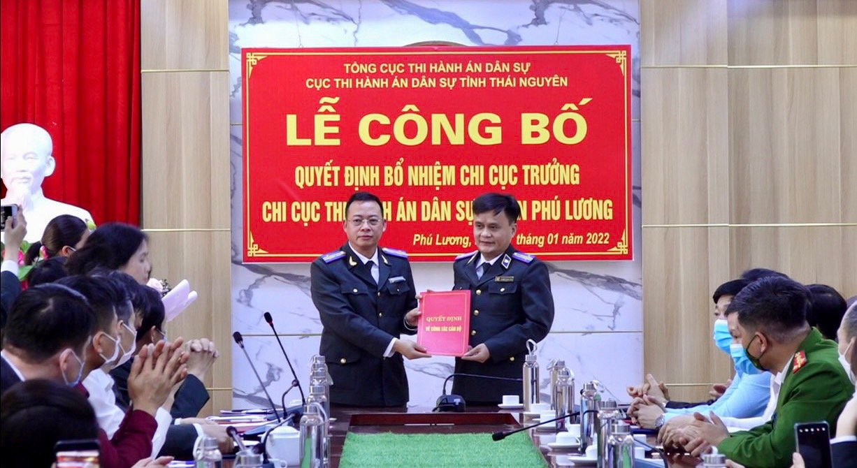 Bổ nhiệm Chi cục trưởng chi cục THADS huyện Phú Lương