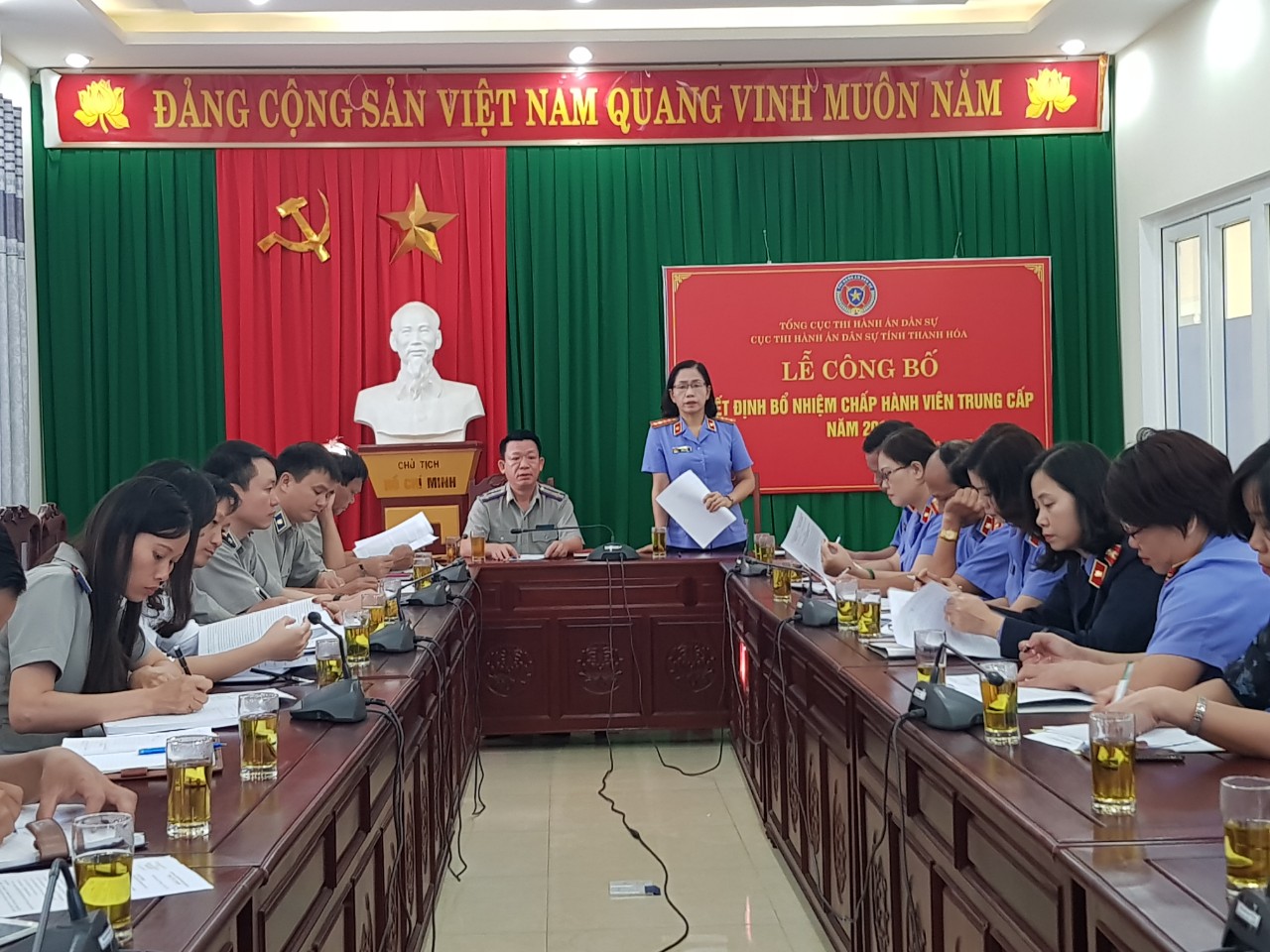 VKSND tỉnh Thanh Hóa kiểm sát trực tiếp công tác THADS tại Cục Thi hành án dân sự tỉnh Thanh Hóa