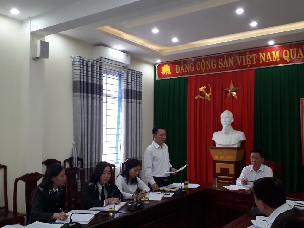 Cục Thi hành án dân sự tỉnh Thanh Hóa họp giao ban tháng 11 năm 2019