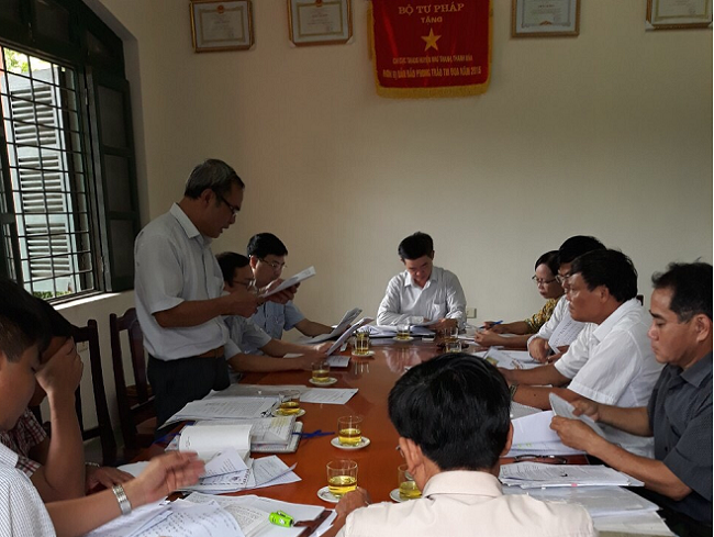 Chi cục THADS huyện Như Thanh: Tranh thủ được sự quan tâm chỉ đạo của cấp ủy, chính quyền địa phương là dành một nửa thắng lợi trong công tác thi hành án dân sự.
