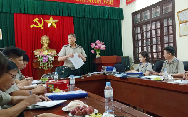 Đoàn công tác Cục THADS tỉnh làm việc tại Chi cục THADS huyện Thọ Xuân