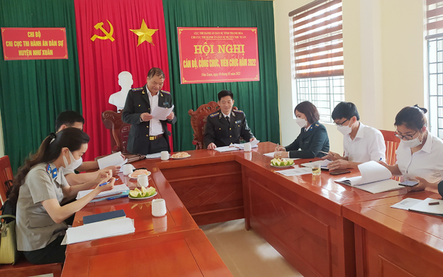 Kiểm tra công tác THADS tại Chi cục THADS huyện Như Xuân