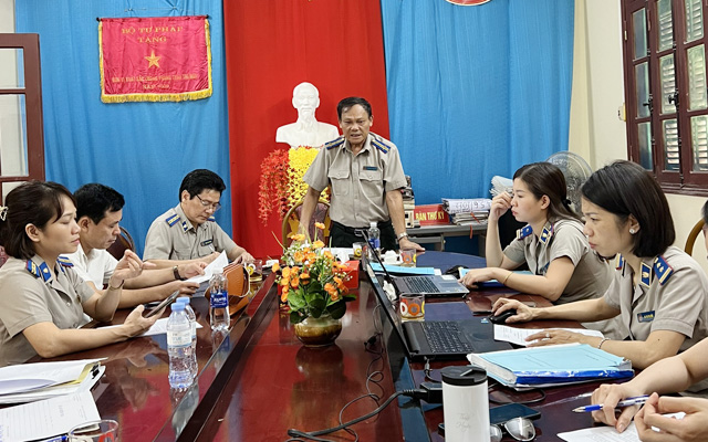 Cục THADS tỉnh kiểm tra công tác nghiệp vụ thi hành án, kế toán nghiệp vụ tại Chi cục Nga Sơn