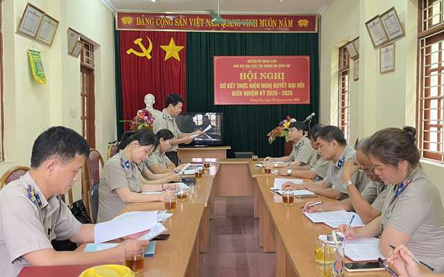 Cục THADS tỉnh kiểm tra tại Chi cục THADS huyện Đông Sơn