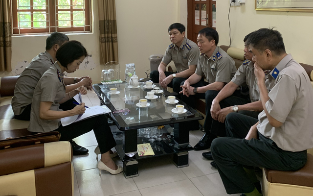 Kiểm tra công vụ đột xuất tại Chi cục THADS thành phố Thanh Hóa, Đông Sơn