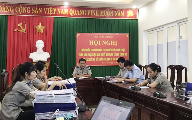 Cục THADS tỉnh Thanh Hóa kiểm tra công tác THADS đối với Chi cục THADS huyện Thường Xuân