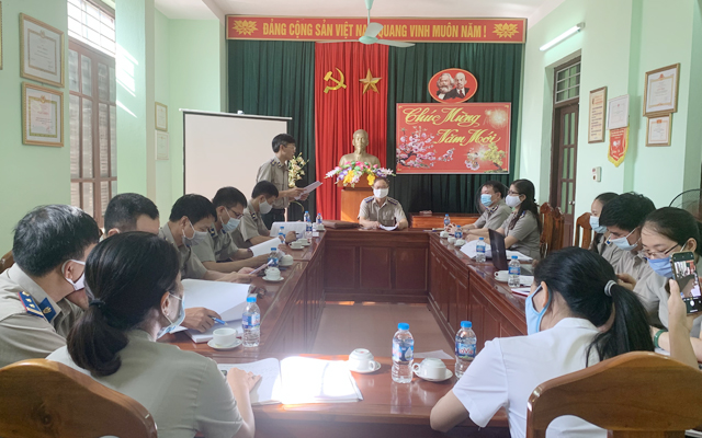 Cục THADS tỉnh Thanh Hóa kiểm tra công tác THADS tại Chi cục THADS huyện Hoằng Hóa