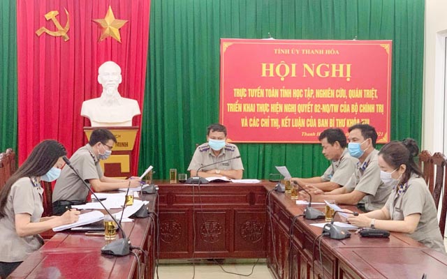 Cục THADS tỉnh Thanh Hóa kiểm tra công tác THADS đối với Chi cục THADS huyện Cẩm Thủy