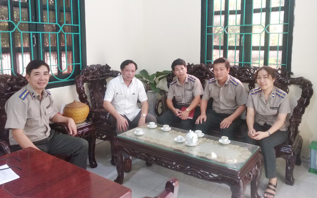 Cục trưởng Hoàng Văn Truyền làm việc tại Chi cục THADS các huyện Quảng Xương, Nông Cống, Như Thanh
