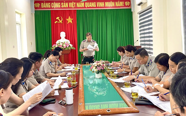 Kiểm tra toàn diện tại Chi cục THADS huyện Triệu Sơn