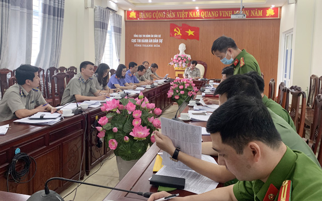 Cục THADS tỉnh Thanh Hóa tổ chức họp bàn cưỡng chế vụ việc thuộc diện theo dõi, chỉ đạo của Ban Thường vụ Tỉnh ủy