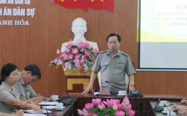 Đồng chí Hoàng Văn Truyền - Cục trưởng được bầu giữ chức Bí thư Đảng ủy Cục THADS tỉnh Thanh Hóa nhiệm kỳ 2020-2025
