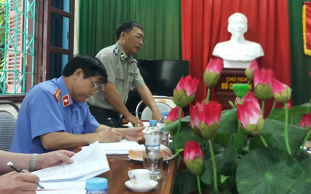 Kiểm sát trực tiếp tại Chi cục THADS huyện Hậu Lộc