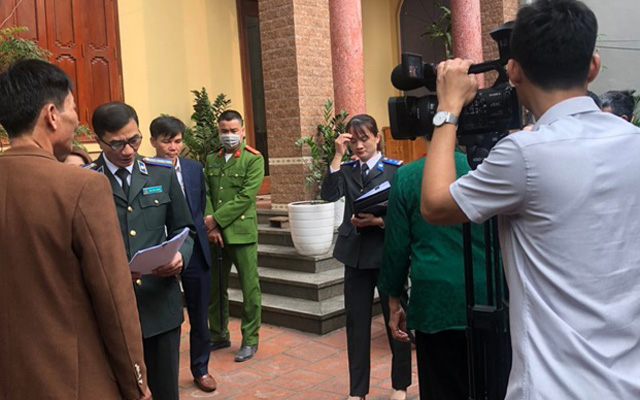 Chi cục THADS huyện Hậu Lộc tổ chức cưỡng chế thi hành án thành công