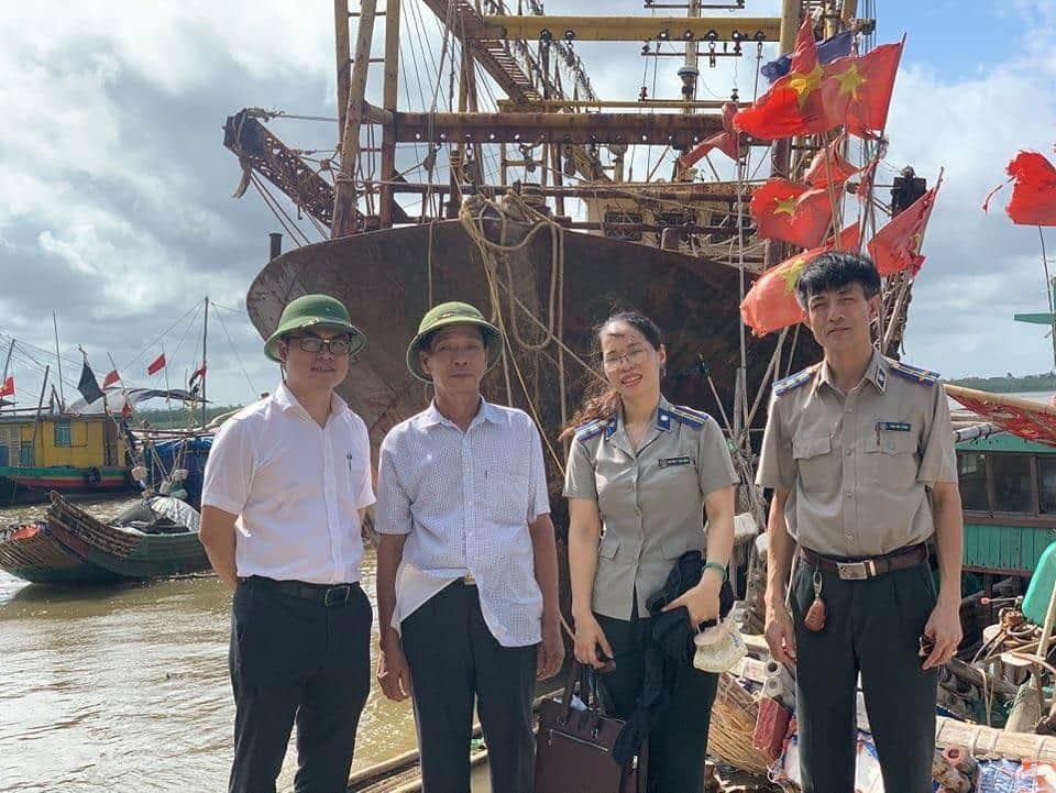 Chi cục THADS huyện Hoằng Hóa xử lý tài sản thế chấp là tàu cá