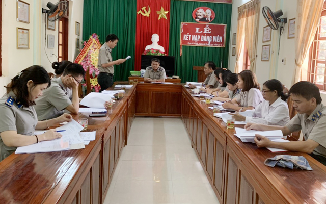 Cục THADS tỉnh Thanh Hóa kiểm tra công tác THADS tại Chi cục THADS huyện Thạch Thành