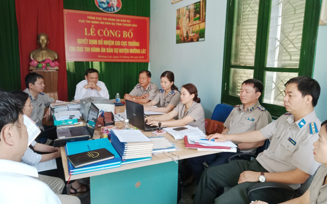 Cục THADS tỉnh Thanh Hóa kiểm tra công tác THADS tại Chi cục THADS huyện Mường Lát