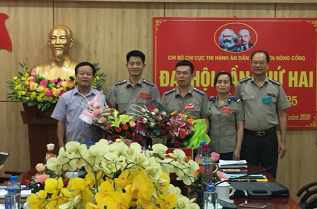 Chi bộ Chi cục THADS huyện Nông Cống tổ chức Đại hội chi bộ lần thứ II, nhiệm kỳ 2020-2025