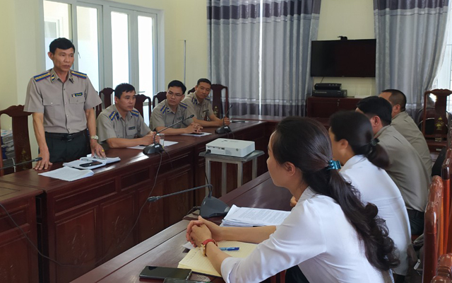 Kiểm tra công tác THADS đối với Chi cục THADS thị xã Nghi Sơn