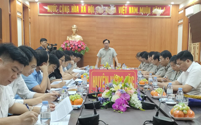 Cục trưởng Hoàng Văn Truyền làm việc với UBND, Ban Chỉ đạo THADS huyện Ngọc Lặc