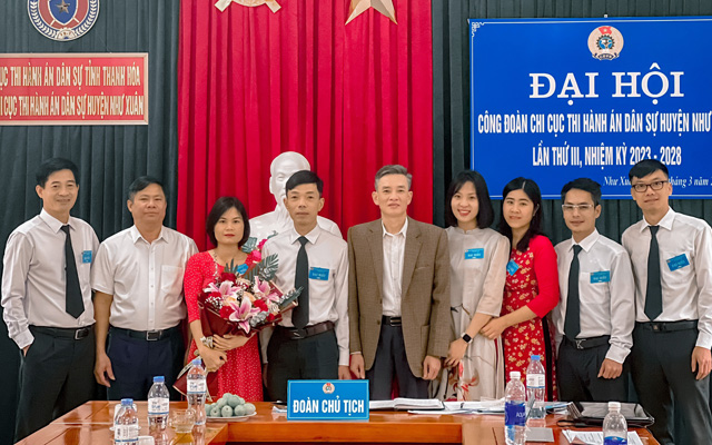 Đại hội Công đoàn Chi cục THADS huyện Như Xuân lần thứ III, nhiệm kỳ 2023-2028