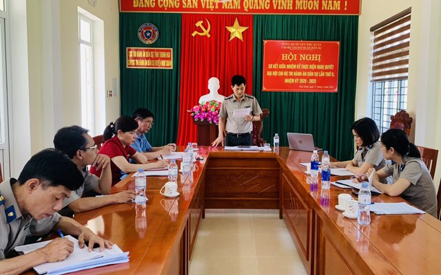 Hội nghị sơ kết giữa nhiệm kỳ Chi bộ Chi cục THADS huyện Như Xuân.