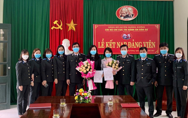 Công tác phát triển Đảng tại Chi bộ Chi cục THADS huyện Quảng Xương