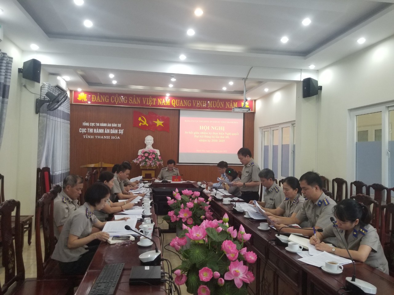 Đảng bộ Cục THADS tỉnh Thanh Hóa tổ chức Hội nghị Sơ kết giữa nhiệm kỳ thực hiện Nghị quyết Đại hội Đảng bộ Cục lần thứ III, nhiệm kỳ 2020 – 2025
