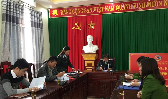 Tổ chức xử lý tiêu hủy vật chứng tháng 12 năm 2019 tại Cục Thi hành án dân sự tỉnh Thanh Hóa