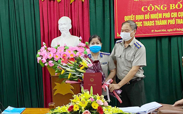 Công bố Quyết định bổ nhiệm Phó Chi cục trưởng Chi cục THADS thành phố Thanh Hóa